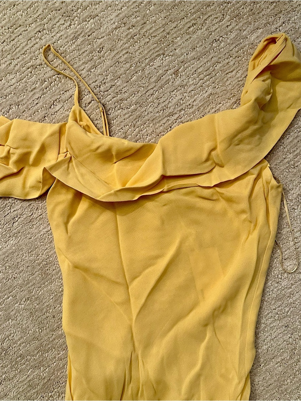 Reformation Reya Dress in Sunshine Size 0 - Picture 3 of 5